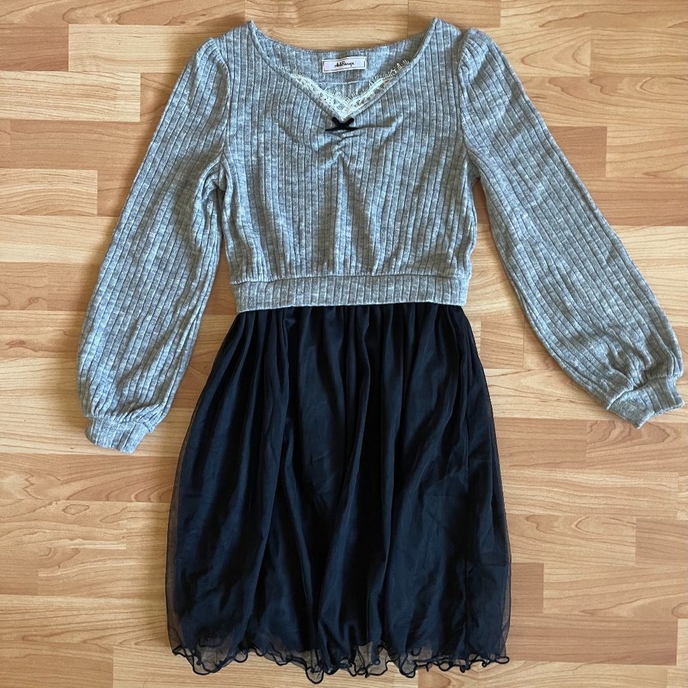 Sweater Mid-Length Dress - Small